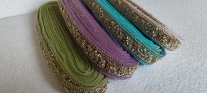 Multi Coloured Embroidered Lace Trim Luxury Ethnic Floral Border for Wedding Dress Garment Accessories Craft DIY Sewing Lace - Product Image 5