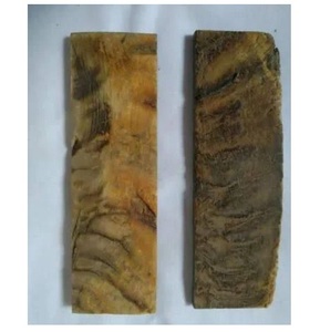 Plaques de Couteau en Corne de Bélier Polie et Sculptée, Matériel Organique, Naturelles, Écologiques, Style Nautique Japonais Antique - Product Image 2