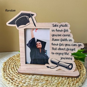 2024 personnalisé Graduation Plaque signe UV imprimé acrylique classe autocollant nouveau diplômé félicitations cadeau - Product Image 1