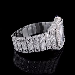 Relojes de Hombre Personalizados con Diamantes Moissanite VVS Color D, Estilo Hip Hop, con Incrustaciones de Diamantes, Probador de Diamantes Incluido - Product Image 3