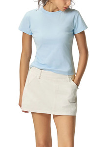 Camiseta Oversize para Mujer, Camiseta Lisa de Algodón Premium, Camiseta Casual de Verano, Camiseta de Color Sólido, Camiseta Básica Holgada para Mujer - Product Image 3