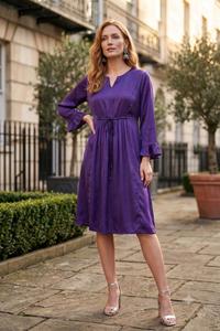 Vestido Midi Floral para Mujer, Elegante, Estampado, para Fiestas de Verano, Informal, Ecológico, para Uso Diario y Festivo - Product Image 4