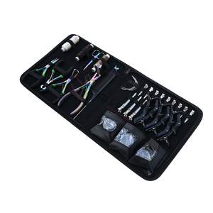 Herramientas para Extensiones de Cabello de Salón: Alicates de Crimpado, Gancho de Extracción para Extensiones Tap-In, Enhebrador, Removedor de Cuentas, Agujas Curvas, Clips de Anillo de Separación Rápida - Product Image 1