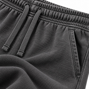 Pantalones Cortos de Algodón al por Mayor, con Lavado Ácido Frontal, Estilo Desgastado, Holgados, para Hombre, Informales, para Correr, Ropa de Verano Transpirable con Cierre de Cordón - Product Image 5