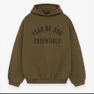 Sudadera con capucha de poliéster y algodón al por mayor, con cremallera, para otoño, ecológica, sublimable, lisa, para hombre, de talla grande - Product Image 1