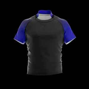 Vêtements de sport personnalisés de qualité supérieure, 100% polyester, manches courtes, séchage rapide, maillots de rugby - Product Image 5