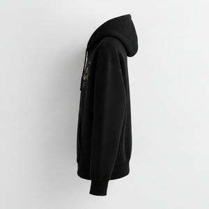 Sudadera con capucha completa SUMMIT para hombre, estampado de montaña negra, forro polar grueso, OEM ODM - Product Image 1