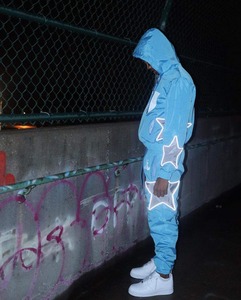 Custom Streetwear Nylon Windbreaker <b>Jacket</b> and Split Shorts Set <b>Summer</b> Water Resistant <b>Men's</b> Tracksuit - Product Image 6