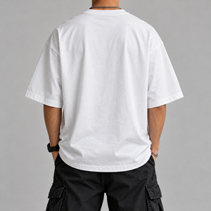 Camiseta Blanca Extra Grande para Hombre con Estampado de Jugador de Baloncesto, Estilo Urbano, Cuello Redondo, Manga Corta, Jersey de Algodón, Transpirable - Product Image 2