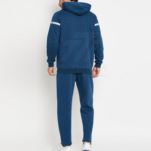 High Performance Hooded Casual Solid Mens Jogger <b>Tracksuit</b> Set for Adult Summer Wear Breathable Eco-Friendly Quality - Product Image 3