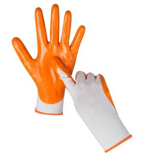 Gants en polyester et nylon avec paume enduite NBR, anti-impact, sans silicone, sans poudre, poignet tricoté élastique, grip micro-sableux lisse - Product Image 4