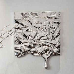 Nouveauté : Art mural en métal personnalisé de style Art déco, oiseau en vol doré, nature morte, pour la décoration de la maison - Product Image 2