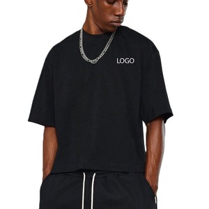 Camiseta de manga corta con estampado gráfico textil para hombre, corte ajustado, alta calidad, 100% algodón, 300g, estilo casual. - Product Image 3