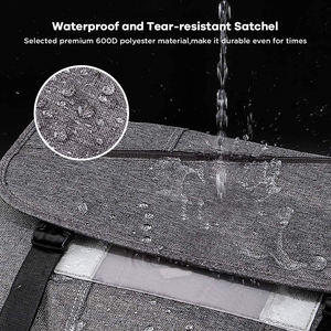 กระเป๋าถือสะพายข้างคุณภาพสูงแบบกันน้ำ  ผ้าแคนวาส  สำหรับผู้ชายและผู้หญิง  พร้อมโลโก้สั่งทำได้ - Product Image 4