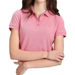 Estilo informal de manga corta personalizable para mujer, camiseta Polo de alta calidad, Jersey transpirable de secado rápido, logotipo bordado - Product Image 1