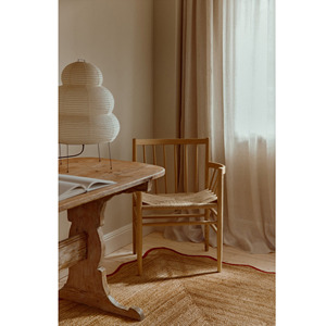 <b>Rustic</b> Natural Jute Carpet Handmade Woven Area <b>Rug</b> Scalloped Design Wholesale Factory - Product Image 6