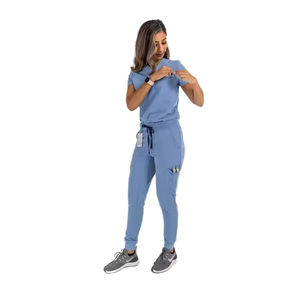 Conjuntos de Uniformes Quirúrgicos Unisex, Uniformes Médicos de Punto de Spandex/Poliéster para Uso Hospitalario y Clínico - Product Image 1
