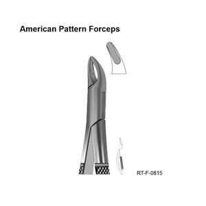 Forceps d'extraction dentaire ergonomiques de type américain en acier inoxydable par Roboz Tech Pakistan - Product Image 1