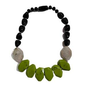 High Quality Resin <b>Statement</b> <b>Necklace</b> Aurora Luxe Color Resin Bead <b>Necklace</b> - Product Image 1