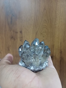 Natural clear quartz <b>cluster</b> raw <b>crystal</b> mineral specimen decorative stone for home decor collection and gifting - Product Image 2