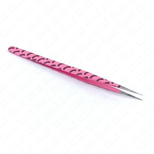 Pink Coated I Shaped Isolation Eyelash Tweezers Stainless Steel Professional Lash Extension <b>Precision</b> <b>Tool</b> - Product Image 2
