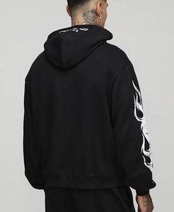 Ensemble de survêtement personnalisé pour homme effet délavé – Hoodie et pantalon de jogging en coton épais de qualité supérieure, respirant, haute qualité – OEM & ODM - Product Image 4