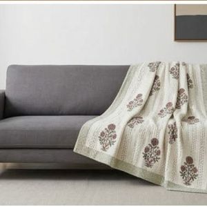 Premium Cotton Sanganer Kantha Queen Size <b>Throws</b> Hand Block Printed <b>Large</b> Width Handmade Indian Quilts Bedrooms Bedding Decor - Product Image 3