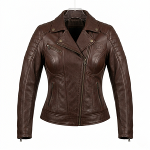 Custom Fit Women's Leather Motorcycle <b>Jacket</b> | Modern <b>Biker</b> Fashion | Branding - Product Image 4
