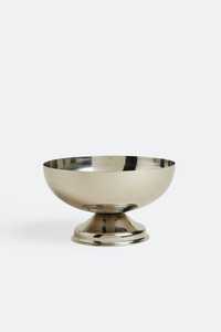 Ensemble de bols sur pied en acier inoxydable argenté, modernes, décoratifs, en métal surélevé, pour desserts et fruits, décoration de table et de maison - Product Image 2