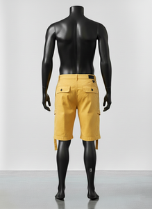 กางเกงขาสั้นคาร์โก้ผู้ชายสำหรับฤดูร้อน กางเกงขาสั้นคาร์โก้ลำลองสไตล์ไฮสตรีทเหนือเข่า ผ้าฝ้าย กางเกงขาสั้นซาฟารีสำหรับผู้ชาย - Product Image 2