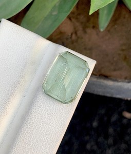 Piedra Preciosa Suelta de Berilo Verde Natural, Corte Cojín, Facetada, para Joyería, Anillo, Colgante, Venta al por Mayor, ZUBEDA GEMS and JEWELRY, 2.00Ct - Product Image 4