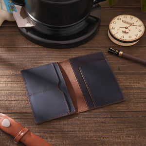Porta Pasaportes y Cartera de Cuero Genuino de Vaca, Accesorios de Viaje, Fundas para Pasaportes de Cuero PU - Product Image 4
