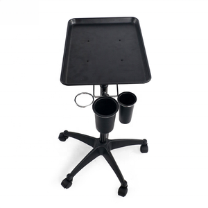 Modern Stainless Steel Black Heavy-Duty Dyeing Bracket Cart Single Layer Thickened Hairdressing <b>Tool</b> Salon <b>Trolley</b> Commercial - Product Image 5