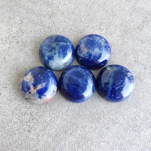 Sodalite naturelle de qualité AAA, forme cabochon, dos plat, calibrée, bleue, pierre précieuse en vrac, certifiée par un tiers, toutes tailles, vente en gros - Product Image 6