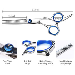 Professional <b>Hair</b> <b>Thinning</b> Shears Precision Stainless Steel Texturizing <b>Scissors</b> with 28 Teeth Right-Handed <b>for</b> Salon Use - Product Image 5
