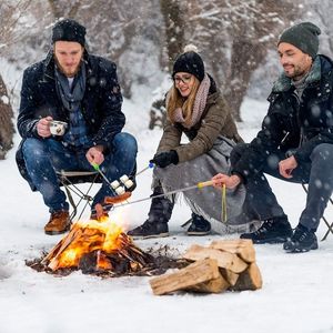 Set di 5 Spiedini Telescopici da 32 Pollici per Arrostire Marshmallow, Hot Dog e S'mores, Ideali per Barbecue e Falò - Product Image 4