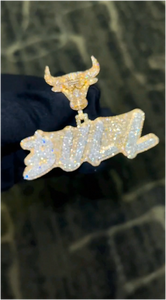 จี้เพชรโมอิสซาไนต์รูปตัวอักษรฮิปฮอป เงินแท้ 925 ประดับเพชร VVS แบบ Iced Out จี้โมอิสซาไนต์สั่งทำพิเศษ - Product Image 2