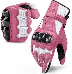 Colorful Genuine Leather Full Finger Waterproof Touchscreen Motorbike <b>Gloves</b> Best Quality Unisex Winter Motocross <b>Gloves</b> - Product Image 1