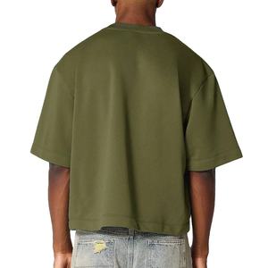 Camiseta recortada Unisex de algodón 100% para hombre, tela pesada, transpirable, cuello redondo, manga corta, ropa para hombre 2026 - Product Image 6