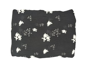 Tissu en Chiffon Noir Premium Imprimé Respirant Léger en Fil Peigné Tissé pour Robes, Saris et Dupattas Femme et Fille - Product Image 1