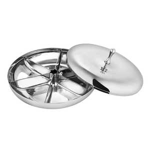 Lotus Shaped <b>Stainless</b> <b>Steel</b> <b>Food</b> Storage <b>Container</b> for Dry Fruits - Product Image 1