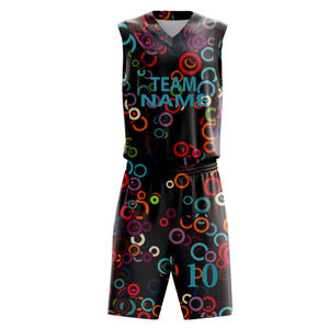 Ensemble d'uniformes de basketball personnalisés avec logo d'équipe, grandes tailles, légers, respirants, séchage rapide, maillot sans manches, short en mesh, 100% polyester - Product Image 1