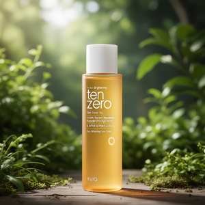 Tonique éclaircissant Ten Zero Yuja avec eau de rose, acide mandélique, acide kojique et AHA - Tonique exfoliant pour le visage, éclaircissant la peau - Product Image 3