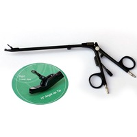 Pinces d'aspiration bipolaires Stammberger pour usage vétérinaire canin, 12,5 cm, pointe à angle de 15 degrés, câble de 3 mètres, réutilisables, autoclavables, en acier inoxydable