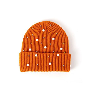 Gorro de punto unisex con diseño de puntos de diamantes de imitación en colores gris, amarillo, rosa y rojo para adultos, uso casual de invierno. - Product Image 2