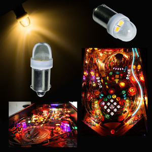 หลอดไฟ LED PA Ba9s T10 2 SMD เลนส์ใส ไม่เกิดแสงสะท้อน สำหรับเครื่องพินบอล ตู้คีบตุ๊กตา และเครื่องเล่นเกม - Product Image 2