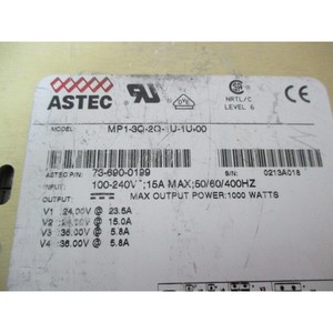 Astec MP1-3Q-2Q-1U-1U-00 MP กำหนดค่าพลังงาน-ความไว้วางใจอุปกรณ์เซมิคอนดักเตอร์ทั่วโลกมรดกและชิ้นส่วนที่ - Product Image 5