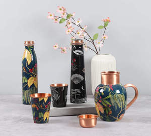 Handmade Copper <b>Water</b> <b>Bottle</b> with Leak Proof Design for Ayurvedic Wellness Eco Safe Reusable <b>Metal</b> Drinking <b>Bottle</b> - Product Image 6