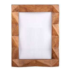 Wholesale Handcrafted Textured Wooden Photo <b>Frame</b> Sunburst Carved Pattern Solid Wood <b>Picture</b> <b>Frame</b> for Home Premium - Product Image 3