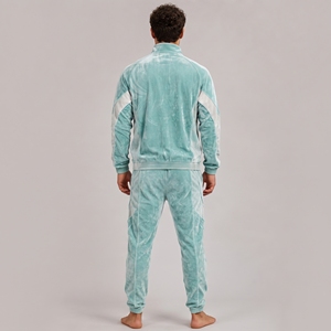 Vêtements de mode confortables pour hommes, ensemble de survêtement délavé au soleil, sweat-shirt décontracté streetwear, pantalon de jogging assorti, léger - Product Image 2
